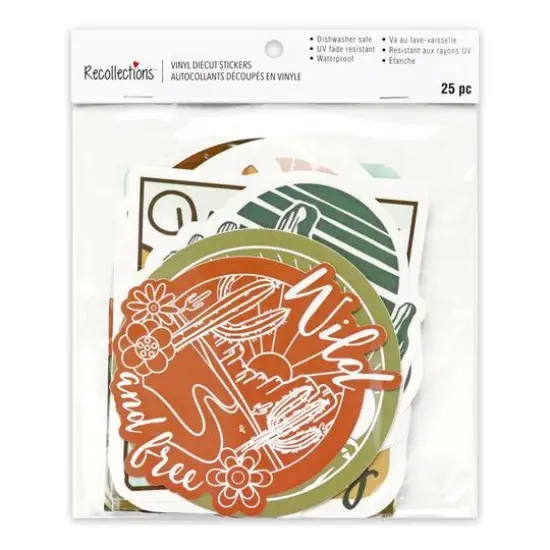 Desert Vinyl Die Cut Stickers by Recollections&trade; {8}