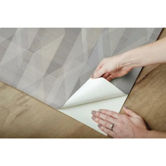 RoomMates Debonair Geometric Peel & Stick Wallpaper Gray {8}
