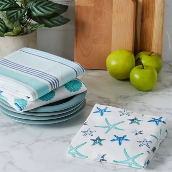 DII&reg; Beach Comber Dishtowel Set {7}