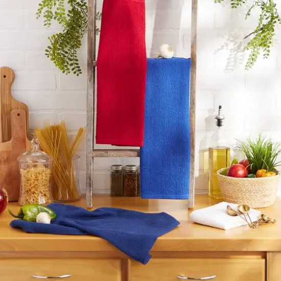 DII&reg; Patriotic Bar Mop Dishtowels, 4ct. {7}