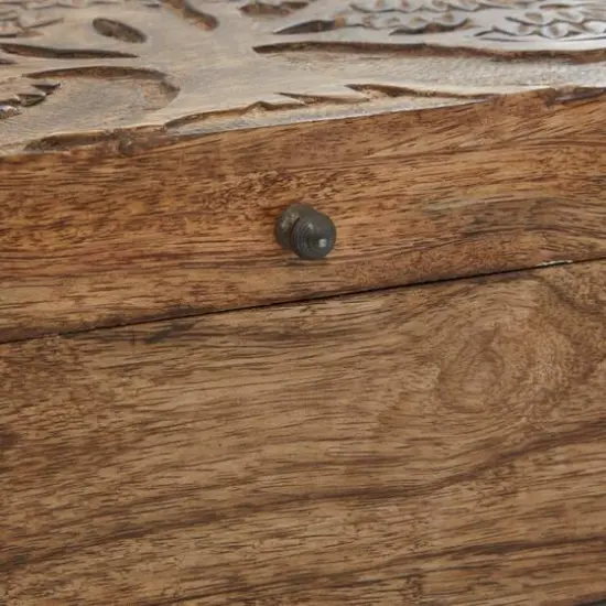 Brown Mango Wood Rustic Box Set {7}