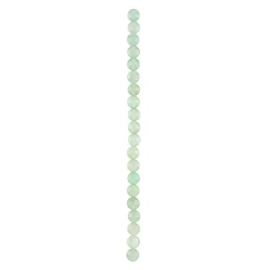 Green Faceted Aventurine Coin Beads, 8mm by Bead Landing&trade; {4}