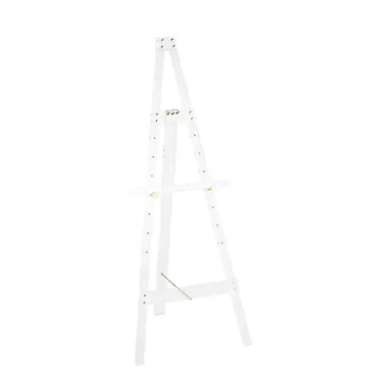 56" Clear Acrylic Plastic Adjustable 7-Tier Display Easel with Gold Metal Hardware & Chain Support {6}