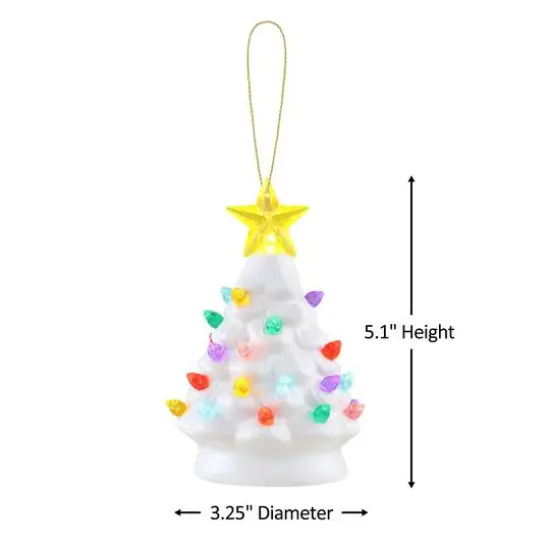 Mr. Christmas 5" Nostalgic Tree Ornament White {4}