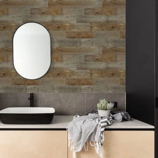 Brewster Farm Wood Peel & Stick Backsplash {5}