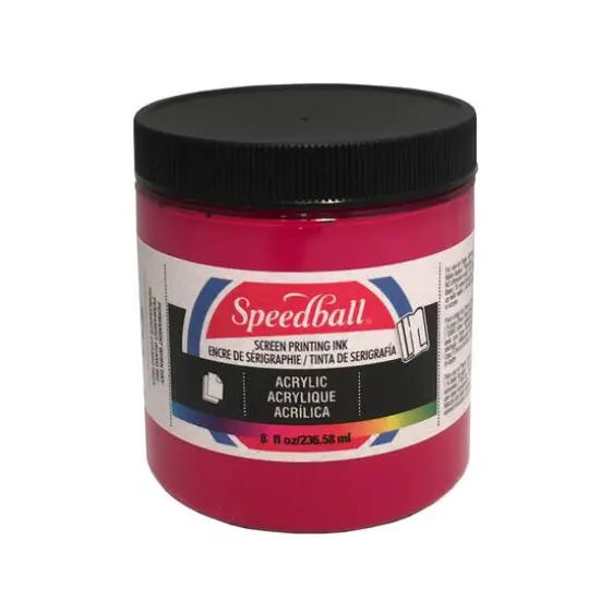 Speedball&reg; Acrylic Screen Printing Ink, 8oz. Process Magenta {1}