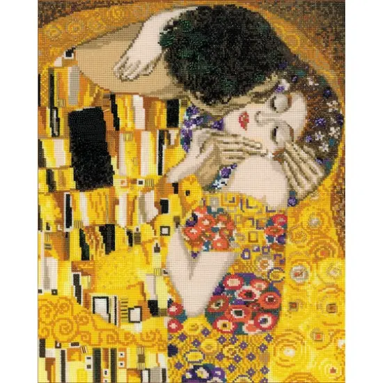 RIOLIS&reg; The Kiss G. Klimt's Painting Counted Cross Stitch Kit {3}