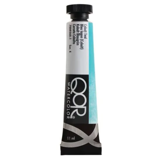 QoR&trade; Watercolor Tube, 11mL Cobalt Teal {1}
