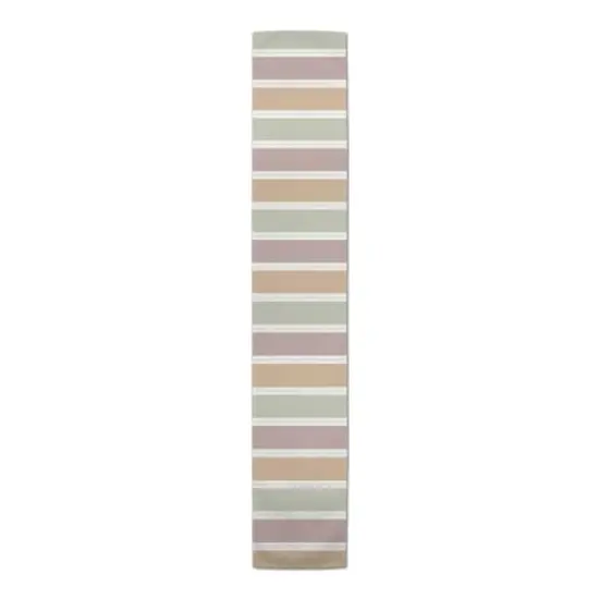 Soft Stripes 16 x 90 Outdoor Table Runner {1}