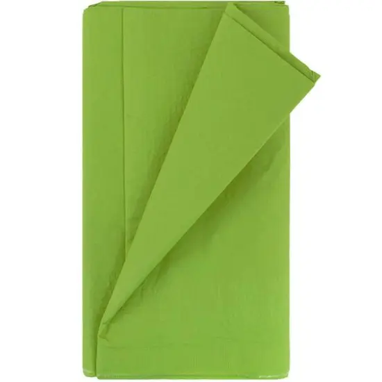 JAM Paper 108" Rectangular Plastic Lined Paper Table Cover Lime Green {3}