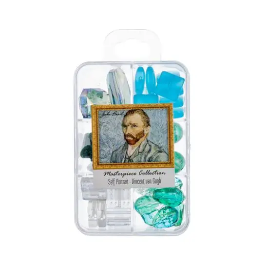 John Bead Masterpiece Collection Glass Bead Box Mix Self Portrait/Vincent van Gogh {1}