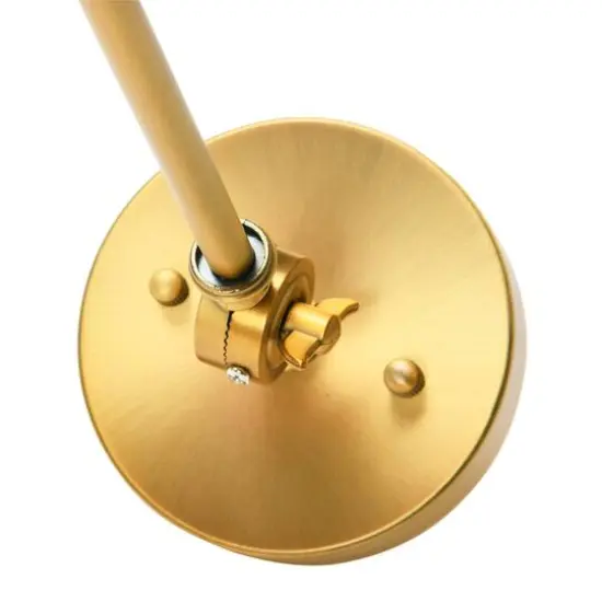 Hello Honey&reg; 29" Antique Metal Brass Finish Coastal Adjustable Wall Sconce {8}