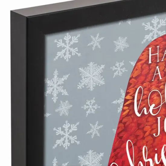 Have a Holly Jolly Christmas Black Framed Wall Art {5}