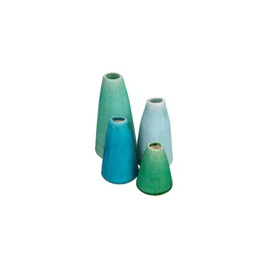 Hello Honey&reg; Green & Blue Terracotta Vase Set {4}
