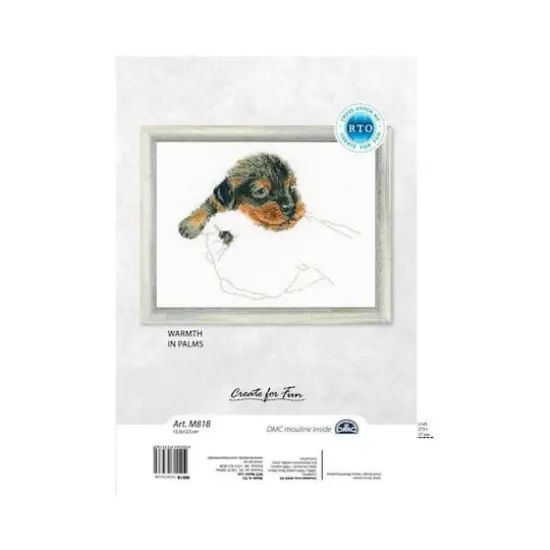 RTO Warmth in Palms Puppy Cross Stitch Kit {4}