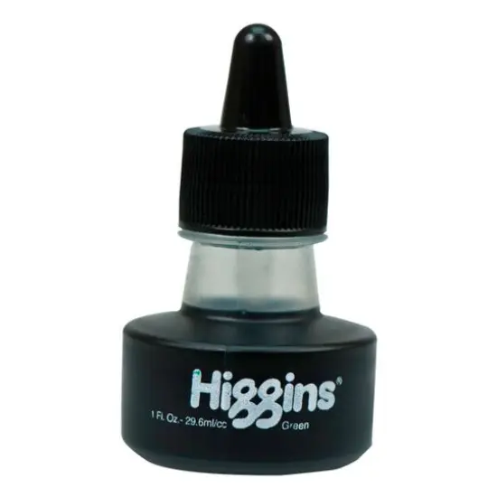 Higgins&reg; Pigmented Waterproof Drawing Ink, 1oz. Green {1}