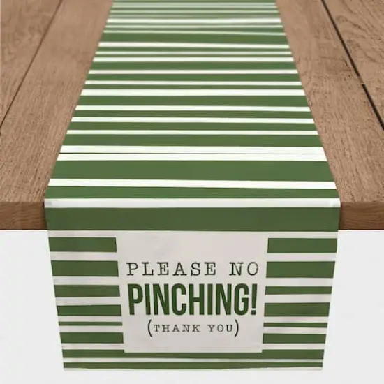 Please No Pinching Stripes 2 16" x 90" Poly Twill Table Runner {4}