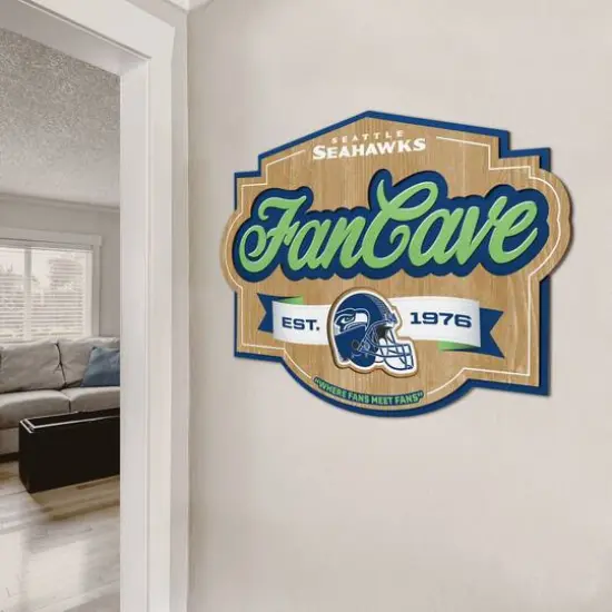 NFL Fan Cave Sign Seattle Seahawks {4}