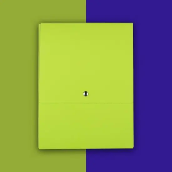 JAM Paper Vertical Kraft Snap Closure Portfolio Green {7}