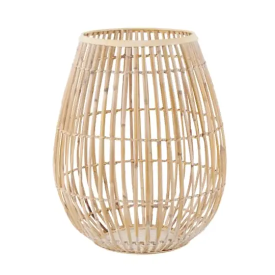 15" Bamboo Handmade Open Frame Round Vase {1}