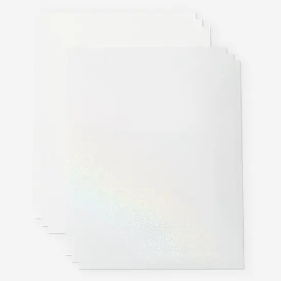 Cricut&reg; Printable White US Letter Waterproof Holographic Sticker Set, 5ct. {4}