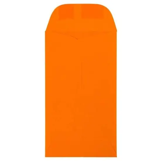 JAM Paper #6 Coin Business Colored Envelopes, 50ct. Orange {4}