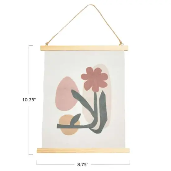Hello Honey&reg; Abstract Floral Canvas Wall Scrolls, 3ct. {8}