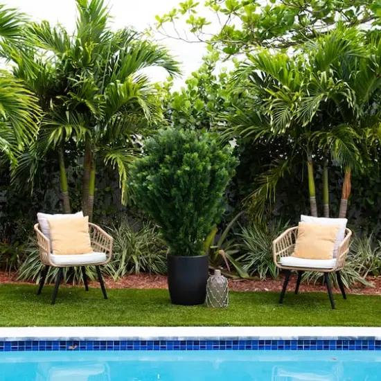 5ft. UV-Resistant Potted Cedar Bush {3}