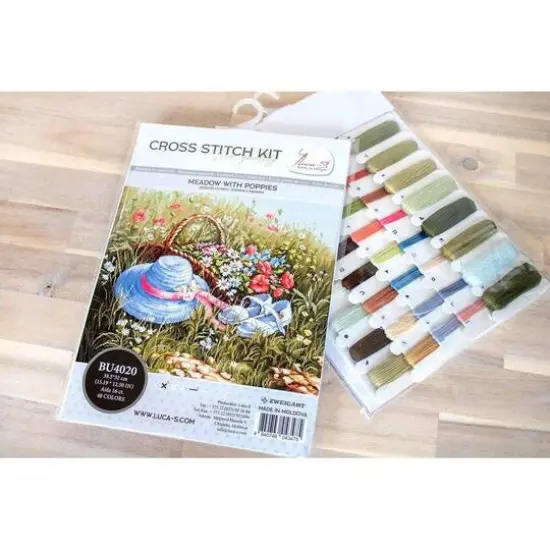 Luca-s Meadow With Poppies Counted Cross Stitch Kit {7}