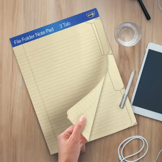 Find It Trading Manila File Folder Notepad {6}