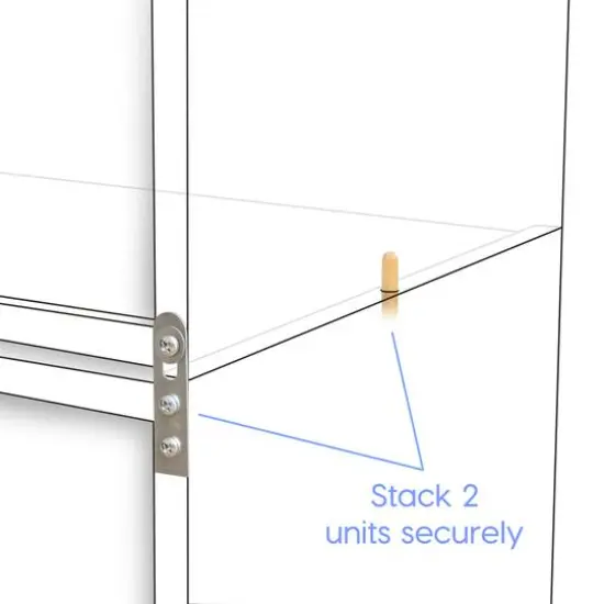 IRIS&reg; 31.5" 5-Tier Organizer Shelf White {11}