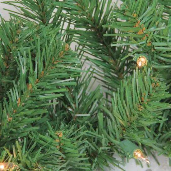 Pre-Lit 4-Piece Winter Spruce Artificial Christmas Tree, Garland & Wreath Set, Clear Lights {6}