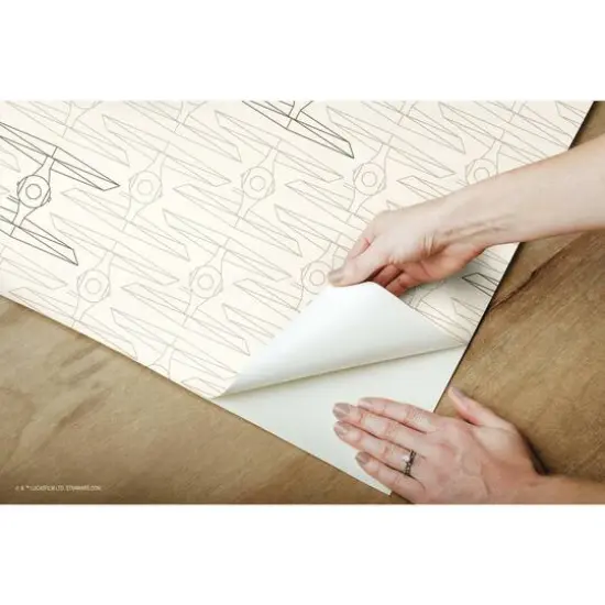 RoomMates Star Wars Tie Fighter Peel & Stick Wallpaper Taupe {8}