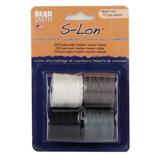 The Beadsmith&reg; S-Lon&trade; 0.5mm Basic Bead Cord Mix {3}