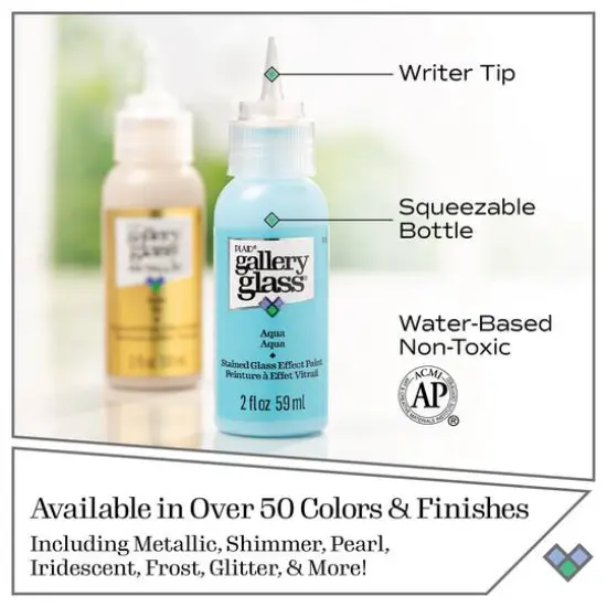 Plaid&reg; Gallery Glass&reg; Stained Glass Painting Kit {10}