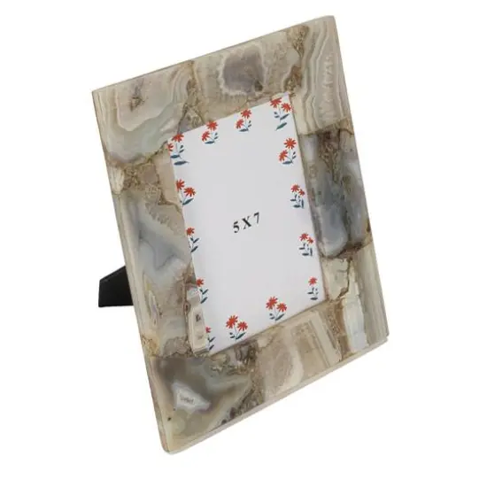 Hello Honey&reg; 5" x 7" Multicolor Agate Photo Frame {1}