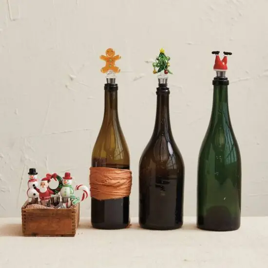 Hello Honey&reg; Holiday Icon Wine Stopper Set {3}