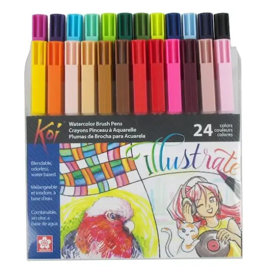 Sakura&reg; Koi Watercolor Brush Pen 24 Color Set {1}