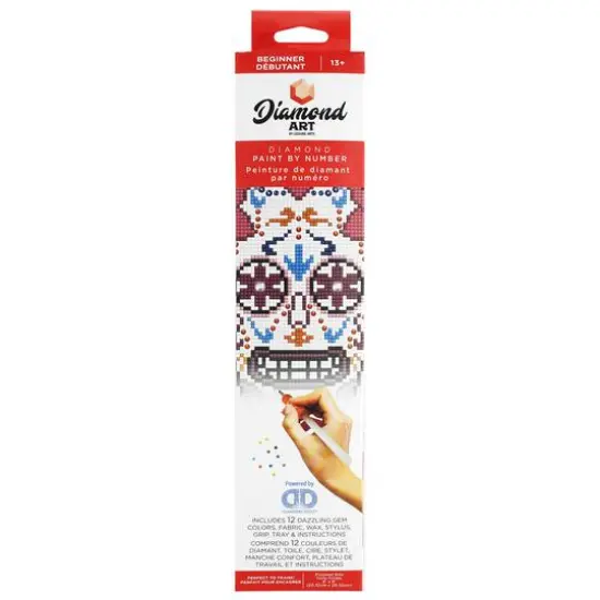 Diamond Art Beginner Sugar Skull Paint by Number Kit {3}
