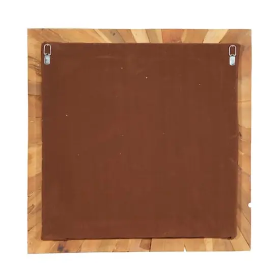 Multicolor Starburst Teak Wood Wall D&eacute;cor {4}