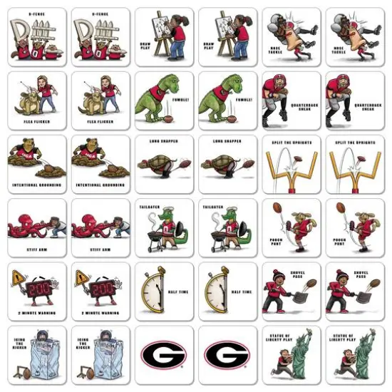 College Team Licensed Memory Match Game Georgia Bulldogs {4}
