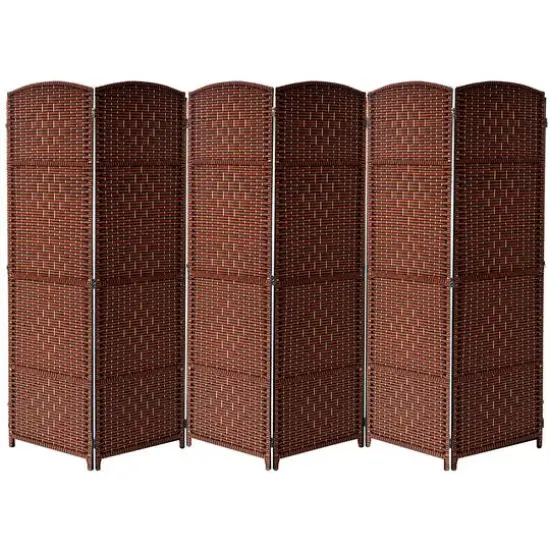Sorbus 6-Panel Room Divider Espresso {1}
