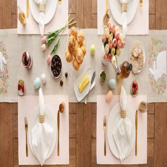 DII&reg; Chintz Rose Dobby Dots Rib Placemat (Set of 6) {8}