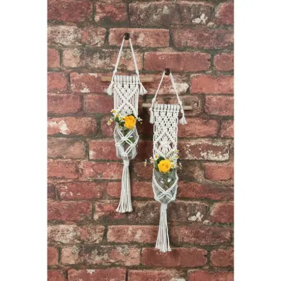 Solid Oak Make-Ram&eacute;&trade; Mini Hanger Macram&eacute; Plant Hanger Kit {4}