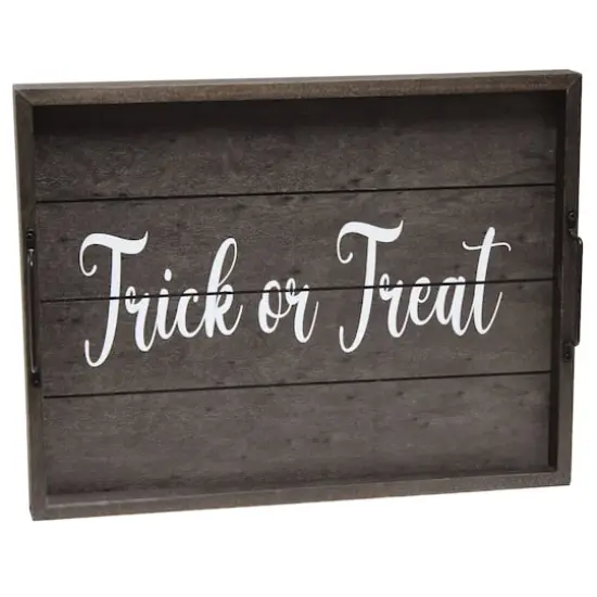 Elegant Designs&trade; 15.5" Trick or Treat Serving Tray with Handles {1}