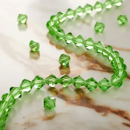 Preciosa Glass Crystal Bicone Beads, 6mm by Bead Landing&trade; Peridot {3}