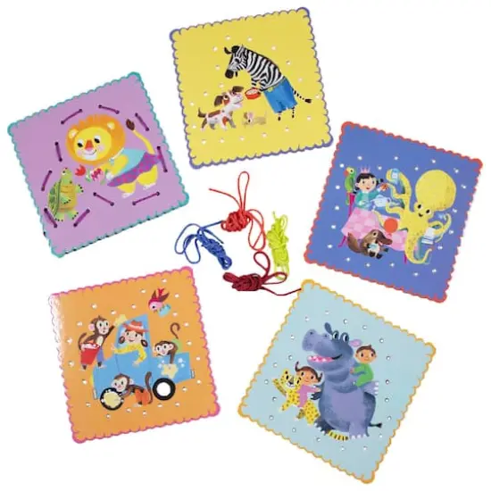 eeBoo Good Deeds Lacing Cards Set {4}