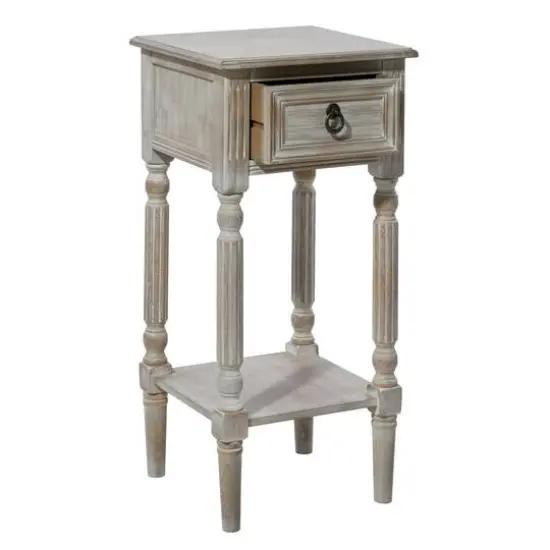 29" White Pine Farmhouse Accent Table {3}