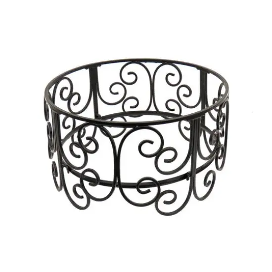 30" Deep Bowl Copper Fire Pit with Stand & Screen {9}