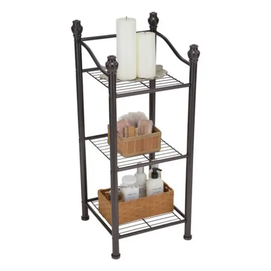 Organize It All 30" Belgium Oil Rubbed Bronze 3-Tier Shelving Tower {3}